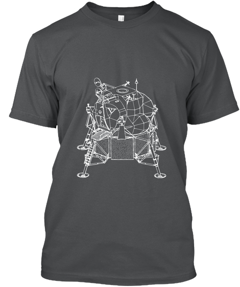 Lunar Module Uk/Eu Anthracite T-Shirt Front