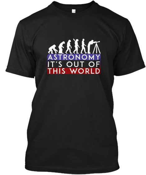 Astronomy T Shirt Black Camiseta Front