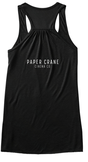 Paper Crane Cinema Co. Black T-Shirt Back