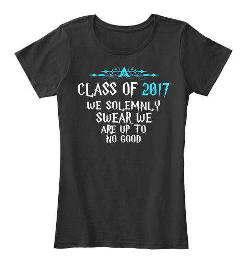 Class Of 2017 Black Maglietta Front