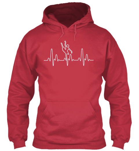 Ballet Heartbeat Cardinal Red Camiseta Front