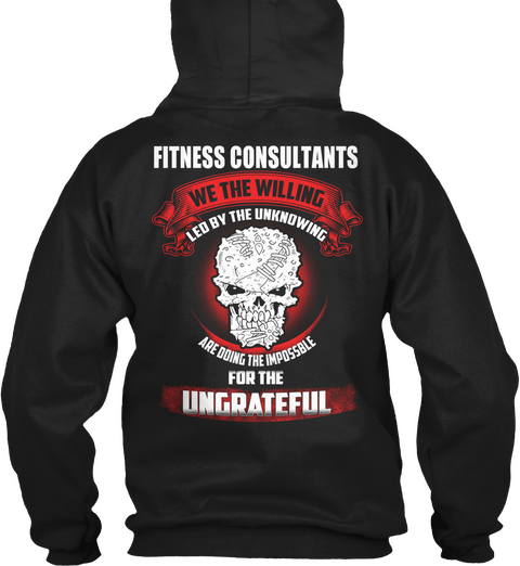 Fitness Consultants Black Maglietta Back