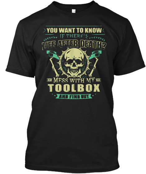 Toolbox Black T-Shirt Front