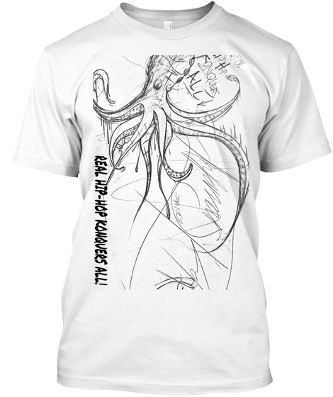 Real Hip Hop Konquers All! White Camiseta Front