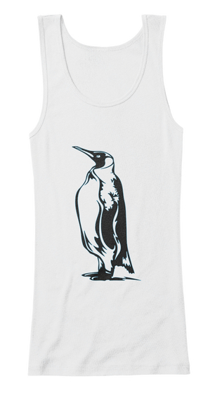 Penguins T Shirts And Tank Tops White Camiseta Front