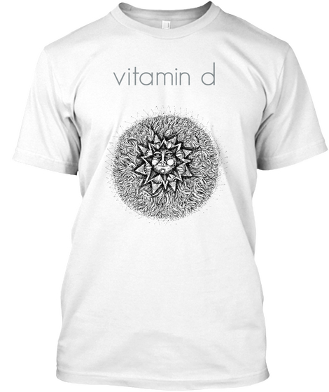 Vitamin D C27h44o White áo T-Shirt Front