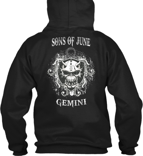 Sons Of June Gemini Black Camiseta Back