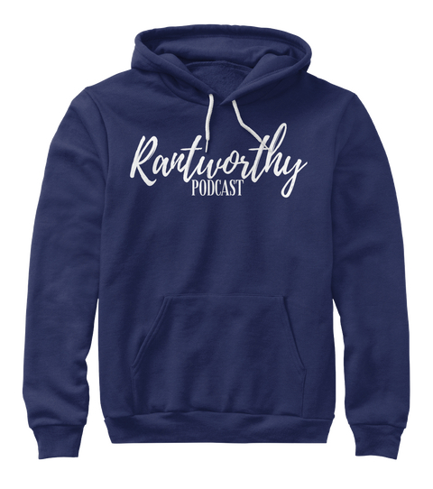 Rautworth Podcast Navy T-Shirt Front