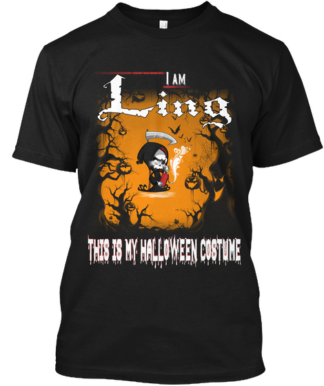 Ling Halloween Costume Black Camiseta Front