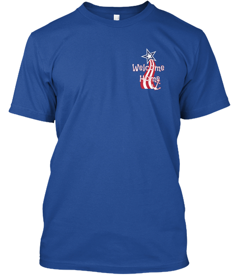 Welcome Home Deep Royal T-Shirt Front