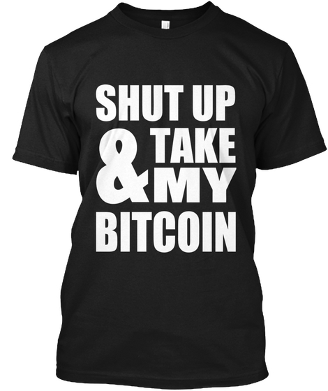 Bitcoin   Ethereum Black áo T-Shirt Front