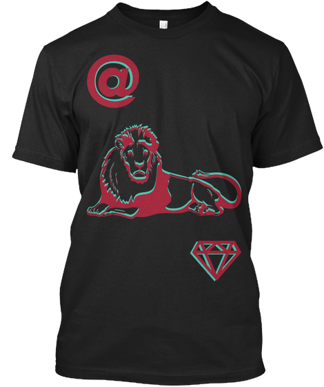 Lion Pack  Black áo T-Shirt Front