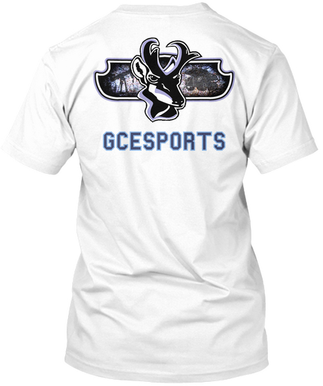 Gcesports White T-Shirt Back