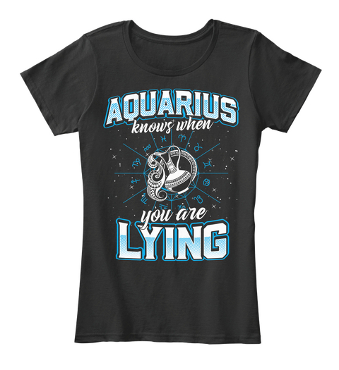 Lying Black T-Shirt Front