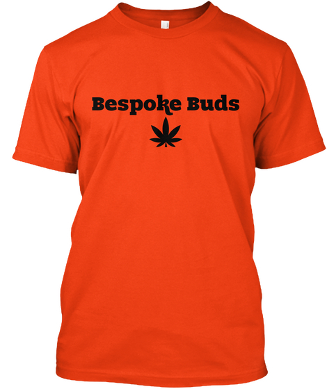Bespoke Buds Deep Orange  T-Shirt Front