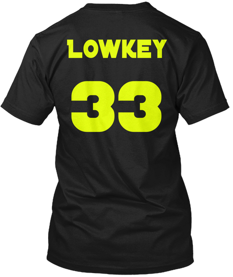L Owkey 33 Black Maglietta Back