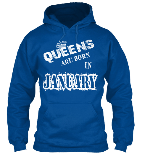 Queens Are Born In January Royal áo T-Shirt Front
