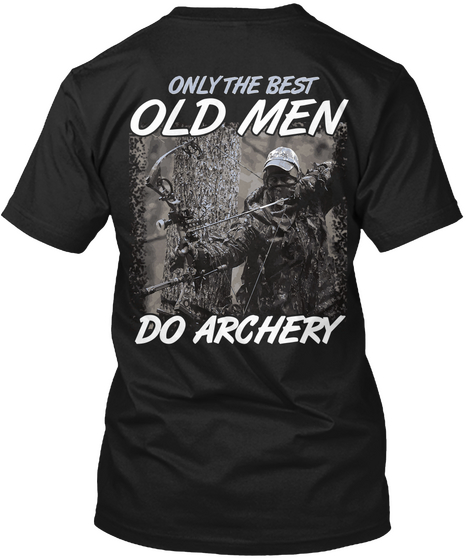 The Archery Old Man Shirt Black Camiseta Back