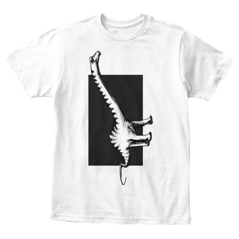 Brontosaurus By Rocking Tomatoes White T-Shirt Front