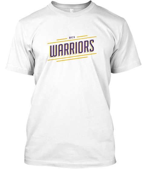 Bcs Warriors White T-Shirt Front