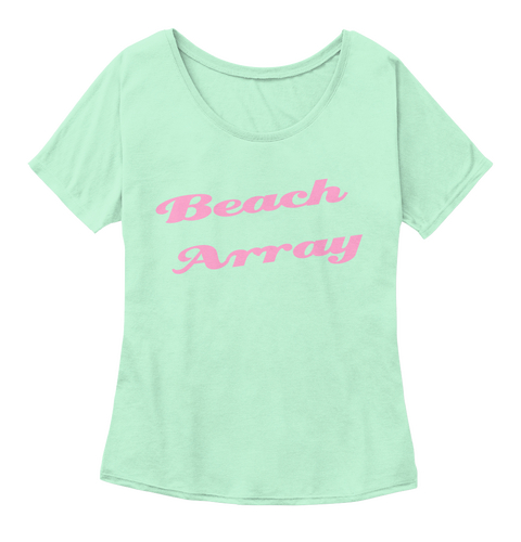 Beach 
      Array Mint  Camiseta Front