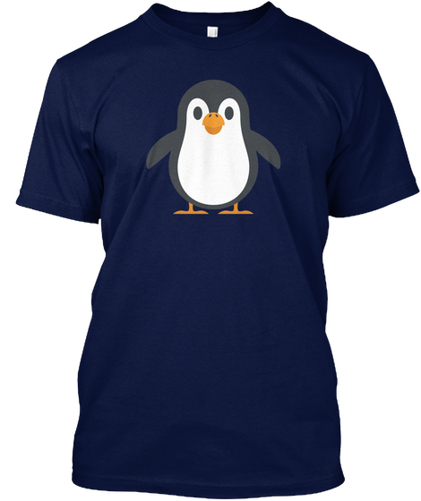 Best Penguin Emoji Shirts Navy áo T-Shirt Front