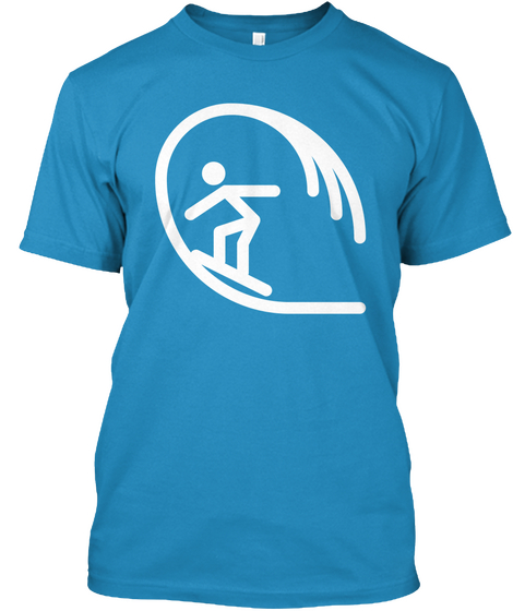 Surfing Sapphire T-Shirt Front