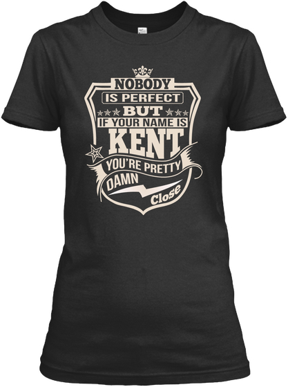 Nobody Perfect Kent Thing Shirts Black T-Shirt Front