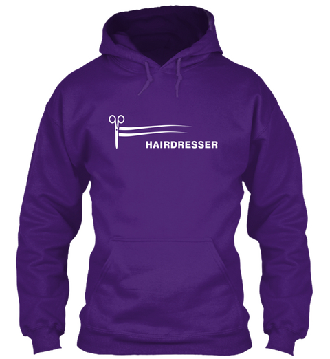 Hairdresser Purple Camiseta Front