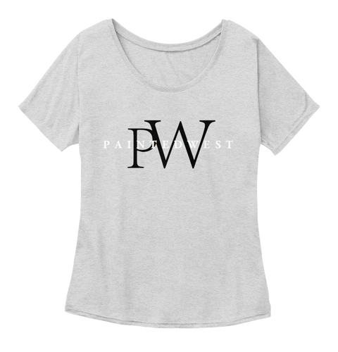 Pw Painted West Athletic Heather T-Shirt Front