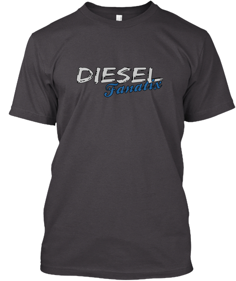 Diesel Fanatix Heathered Charcoal  T-Shirt Front