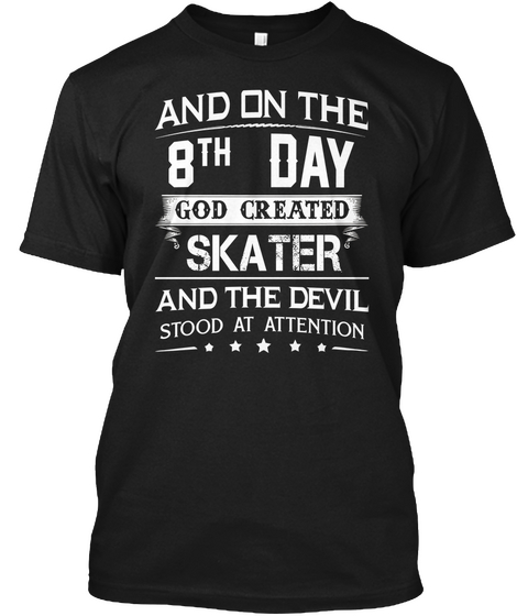 Special Skater Tshirt Limited Edition Black T-Shirt Front