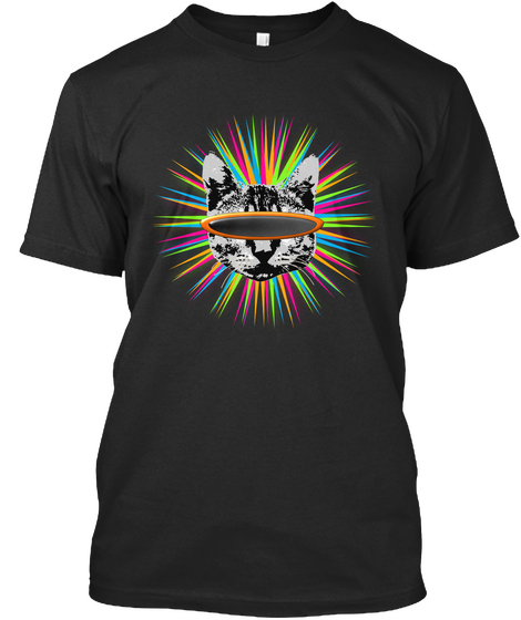 Radical Cat Black áo T-Shirt Front