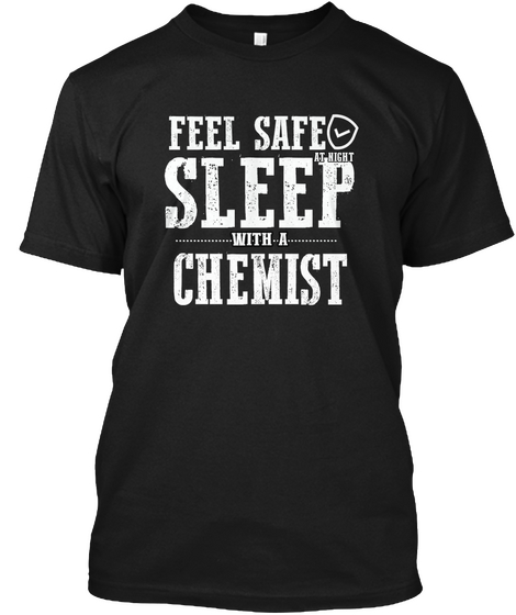 Safe Sleep Chemist Black Camiseta Front