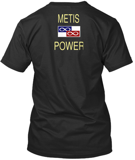 Metis Power Black áo T-Shirt Back