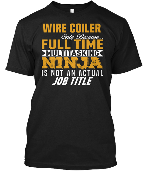 Wire Coiler Black Maglietta Front