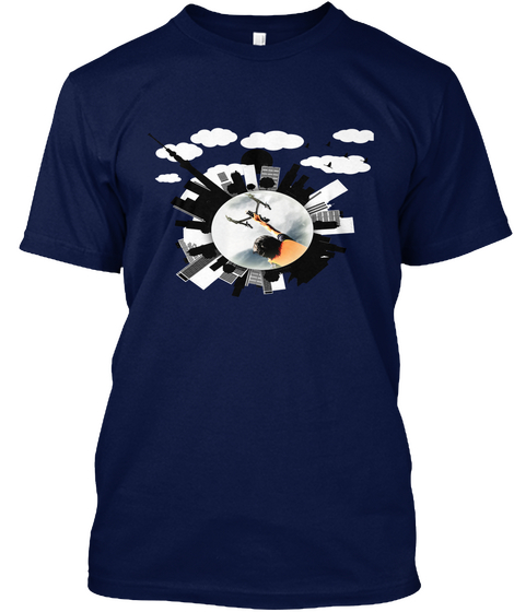 Flycam/Drone Lover Navy T-Shirt Front