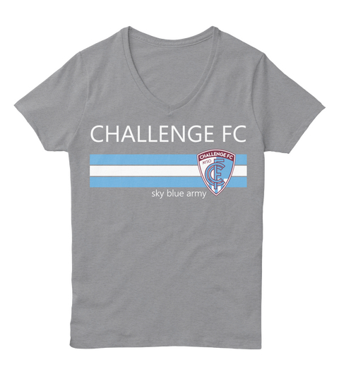 Challenge Fc Challenge Fc Sky Blue Army Light Steel Camiseta Front