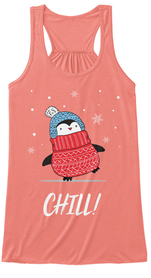 Women's Chill Penguin! Coral Kaos Front