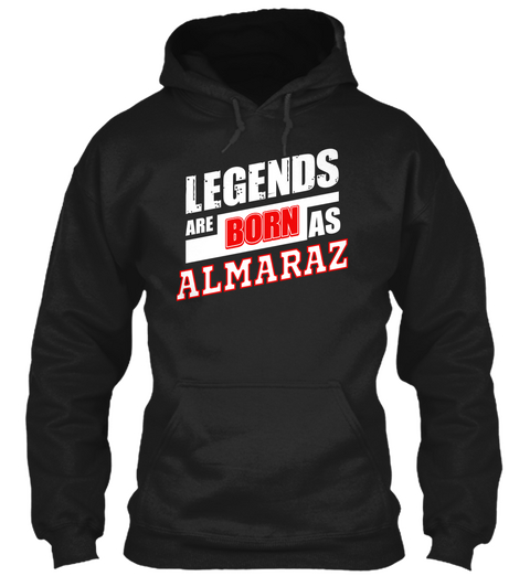 Almaraz Family Name Shirt Black T-Shirt Front