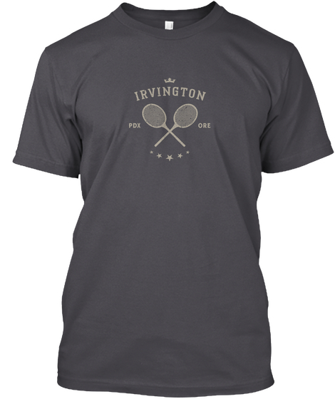 Irvington Pdx Ore  Asphalt Camiseta Front