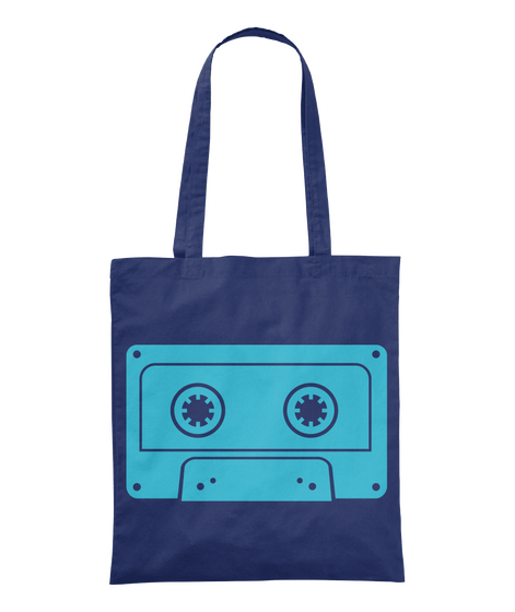 Bag Casette Navy T-Shirt Front