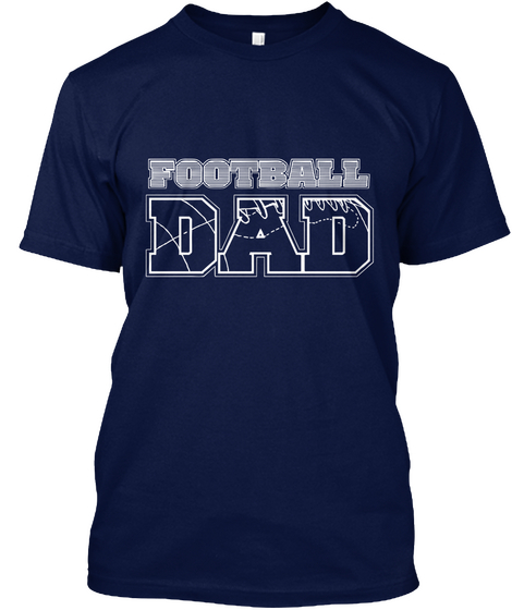 Football Dad Navy Camiseta Front