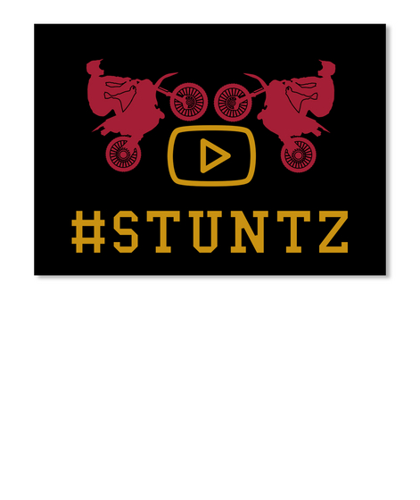 #Stuntz Black T-Shirt Front