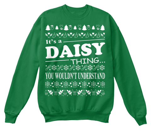 It's A Daisy Thing... You Wouldn't Understand Kelly Green  áo T-Shirt Front