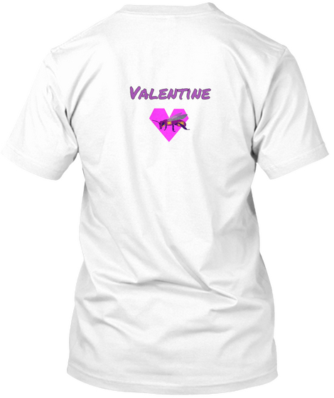Valentine White T-Shirt Back