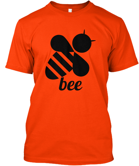 Bee Orange T-Shirt Front