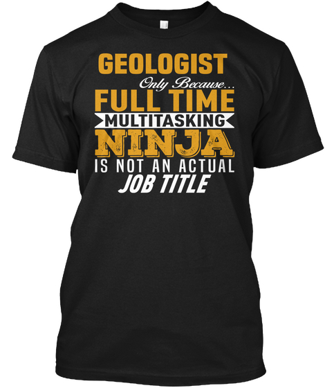 Geologist Black Camiseta Front