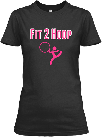 Fit 2 Hoop Black T-Shirt Front