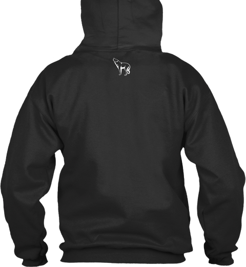 Wolfpack Clothing Jet Black Kaos Back